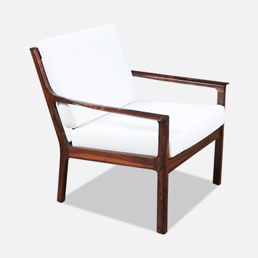 Fredrik Kayser Model-395 Rosewood Lounge Chair for Vatne M\u00f8bler