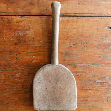 antique french butter paddle