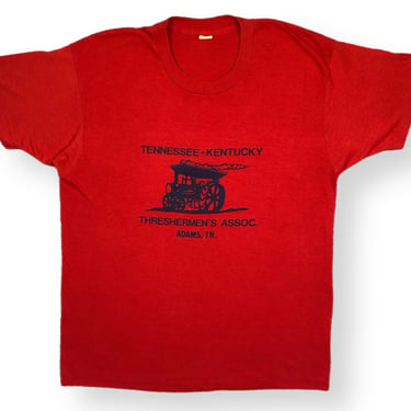 Vintage 80s Tennessee-Kentucky Threshermen’s Association Single Stitch T-Shirt Size Large/XL 