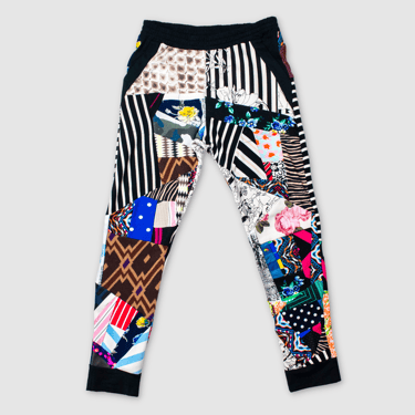 mixed print 'all-over reroll' jogger