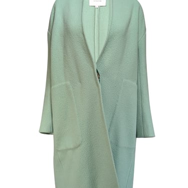 Vince - Mint Green Wool Blend Collarless Coat Sz XS