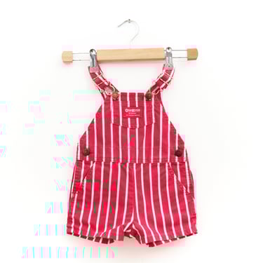 Osh Kosh B'Gosh Red Striped Overalls