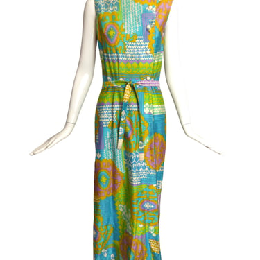 1960s Cotton Print Jumpsuit, Size 4