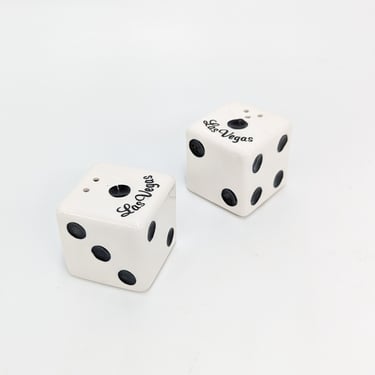Black and White Dice Salt & Pepper Shakers 