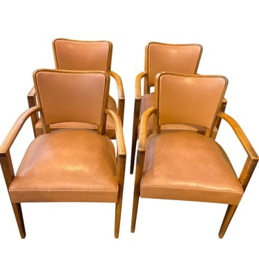 Set of Four French 1940's Dining Chairs