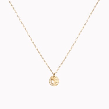 Little Sun & Moon Medal Necklace