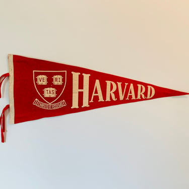 Vintage Harvard University Full Size Pennant 