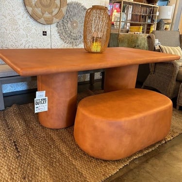 Terracotta Dining Table and Bench