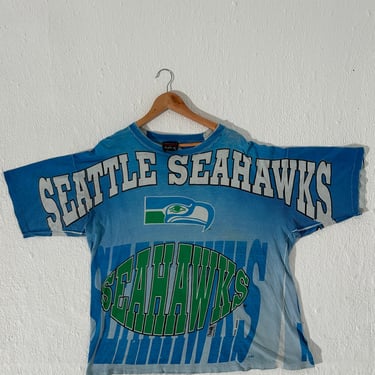 Vintage 1994 Seattle Seahawks AOP Magic Johnsons T's T-Shirt Size XL