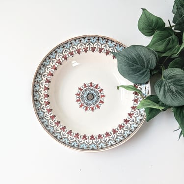 Antique W.T. Copeland DENMARK Soup Cereal Bowl/Moorish Revival Medallion Pattern/Spode Stoke on Trent/ French Country Cottage 