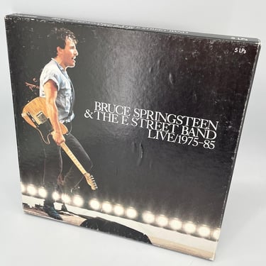 Bruce Springsteen E Street Band Live 1975-85 5-LP Box Set Vinyl 80s Music Vintage Mid-Century 1980s Rock Roll 