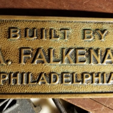 Antique Philadelphia Pa Engineer Machinery Arthur Falkenau Cement Tester Plaque 
