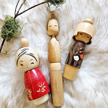 Vintage Japanese Kokeshi Dolls - Your Choice! 