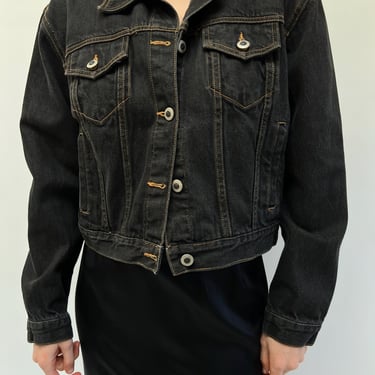 Favorite Vintage Faded Black Denim Jacket