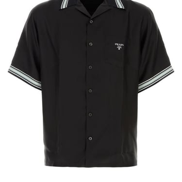 Prada Man Black Twill Shirt