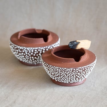 Handmade Ceramic Ashtray | Gloopy Glaze | Palo Santo Dish | Jewelry Bowl | Boho | Modern Pottery | Red Clay | Blobs Gloop Seth Rogan Crawl 