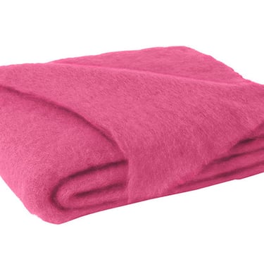 Lands Downunder | Mohair Throw Hot Pink