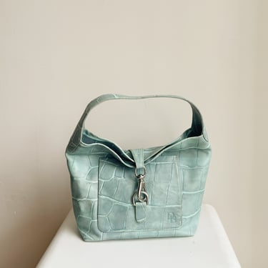 Dooney & Bourke Turquoise Leather Shoulder Bag