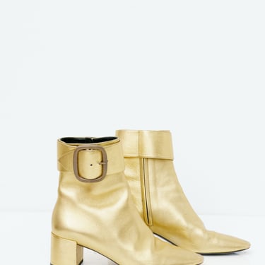 Saint Laurent Gold-toned Joplin 50 Boots