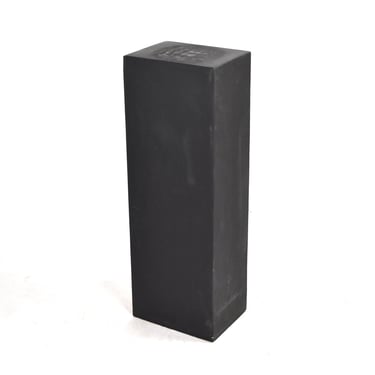 Vintage Black Wood Pedestal Sculpture Stand 36in x 12in x 9in 