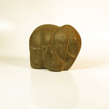 Vintage Mid Century Signed Elephant Sculpture by Robinson 