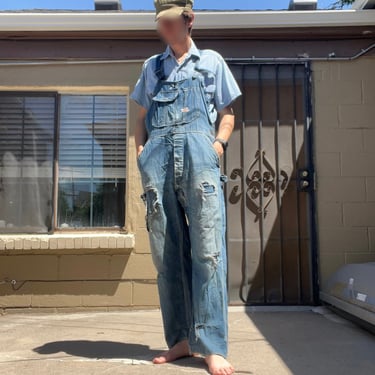 Vintage 40s 50s LEE Jelt Denim Sanforized Distressed Medium