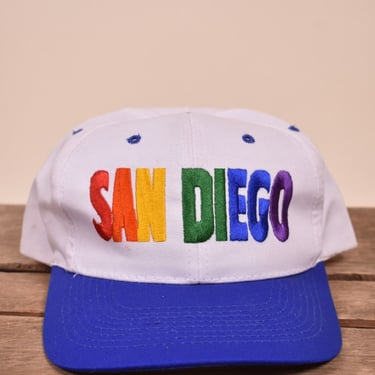 White and Rainbow San Diego Hat By Nissin