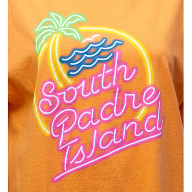 Retro South Padre Island Orange T-Shirt | XL | 9 