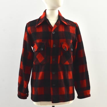 50's "5 Brother" Plaid Jacket / Small / As Is