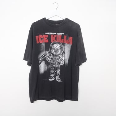 Vintage ICE KILLA tshirt CHUKY 90s gurnge distressed graphic tshirt --- size xl 