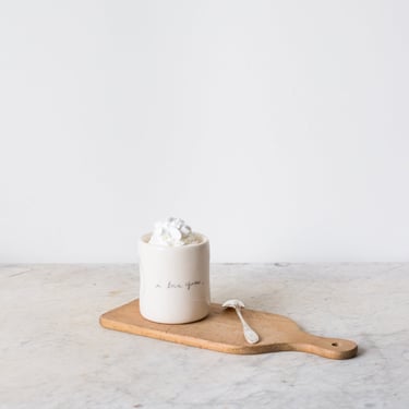 Carpe Diem Mug, Petite Bread Board &amp; Silver Teaspoon
