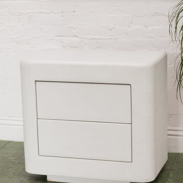 Stucco Post Modern Nightstand