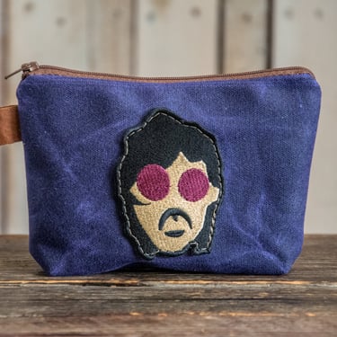 Travel Pouch | Handmade Waxed Canvas Zipper Pouch | PRINCE | Icon Collection 