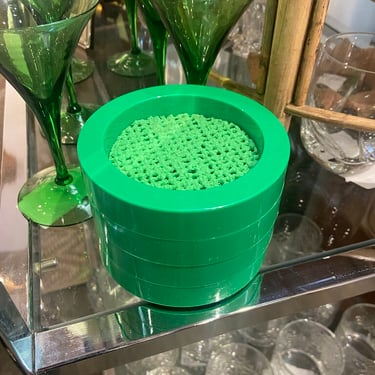 1980s plastic stackable coasters