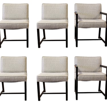 Mid Century Modern Harvey Probber Set of 6 Dining Chairs 