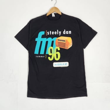 Vintage 1990's STEELY DAN FM Summer 1996 &quot;No Static At All&quot; Tour T-Shirt Sz. L