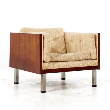 Milo Baughman Style Jydsk Mobelfabrik Mid Century Danish Rosewood Case Chair - mcm 