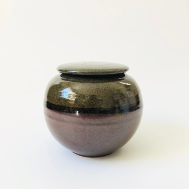 Studio Pottery Sphere Container 