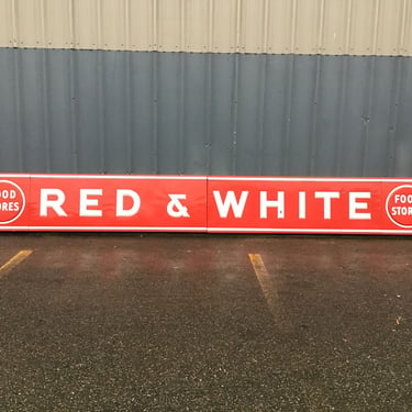 Red & White Steel Sign (Seattle)