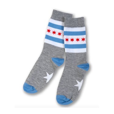 Chicago Flag Dress Socks LG