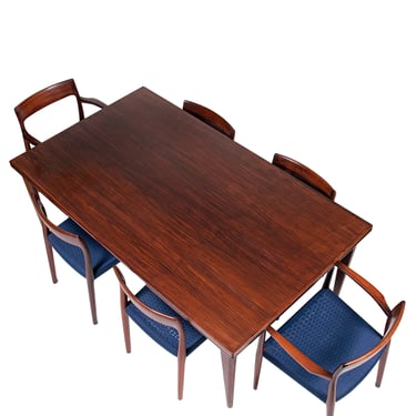 Niels Moller Danish Rosewood Expanding Colossal Dining Table