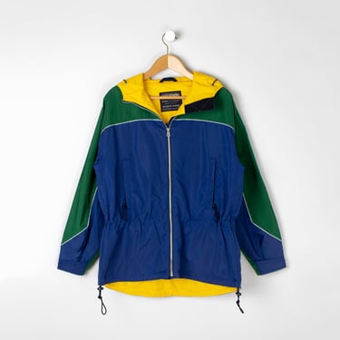 Vintage Y2k Abercrombie & Fitch Colorblock Jacket - green, blue, yellow, 2000s - Men's S 