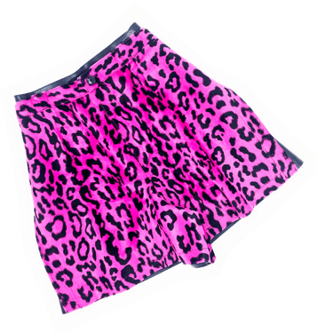 Junya Watanabe pink faux fur shorts