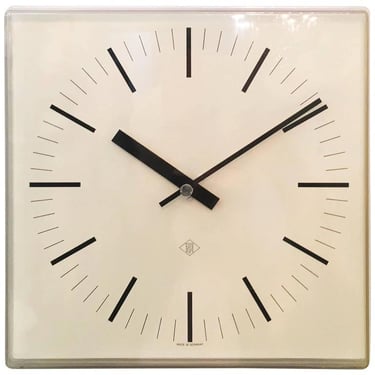 Elegant German Telenorma Electric Wall Clock 