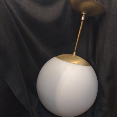 Vintage Globe Pendant Light 10" w x 18" h