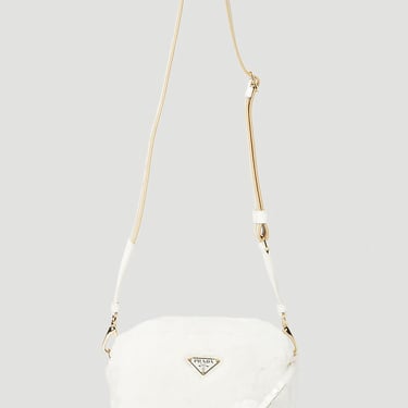 Prada White Nylon Heart Shoulder Bag - ShopperBoard