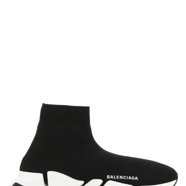 Balenciaga Man Black Stretch Fabric Speed 2.0 Sneakers