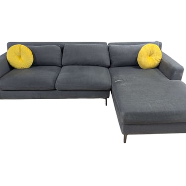 Grey L Chaise Sectional