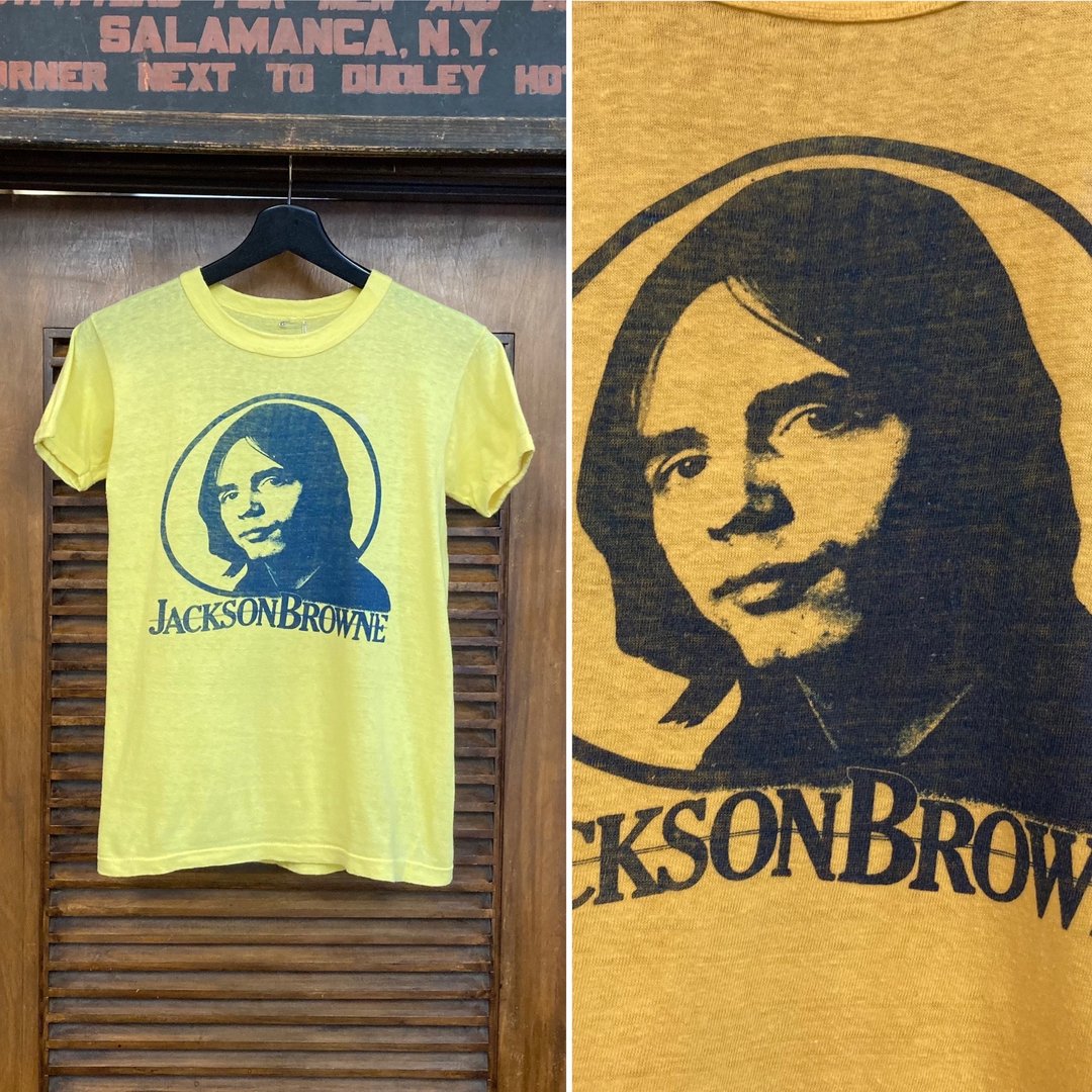 Jackson Browne Hawaiian Tour 2005 Tシャツ Vintage Jackson Browne Holdout Tour 80 Concert TShirt Jersey