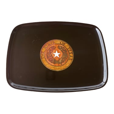 The State of Texas Serving Trays by Couroc of Monterey California, Three Available 